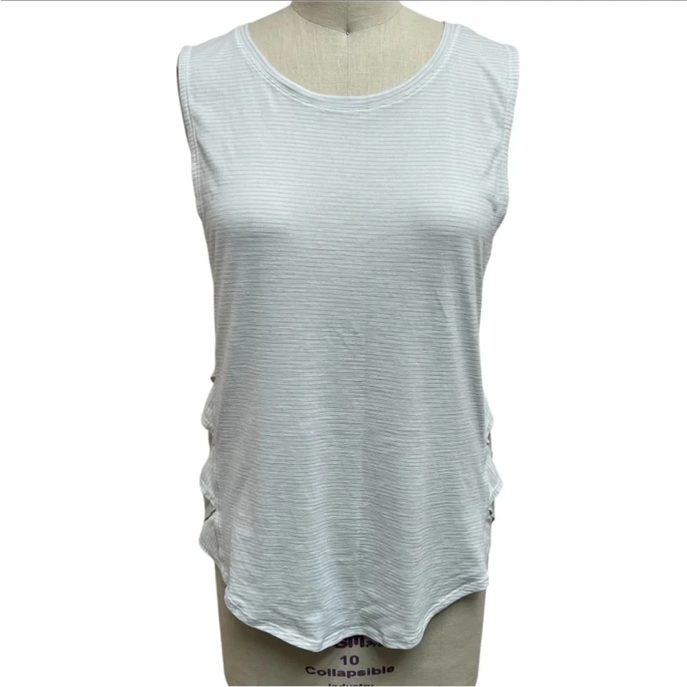 Lululemon Var-City Muscle Tank Heathered White